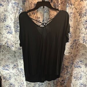 Papermoon Black Blouse with Back Detail